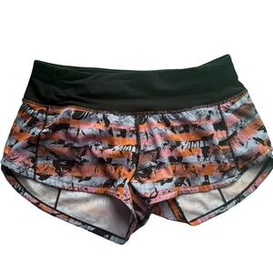 Lululemon Athletica Lined Speed Shorts Pink and Orange  Athletic Women’s 2